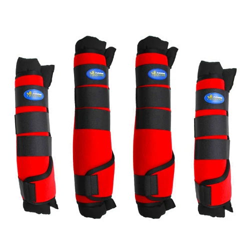 Professional Equine Medium Horse Stable Shipping Boots Wraps Front Rear 4 Pack Leg Hoof Care 41Shipping