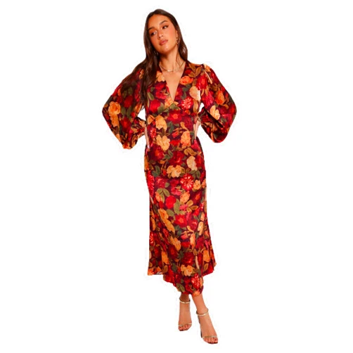 Petal & Pup Women's Zimmer Long Sleeve Maxi Dress