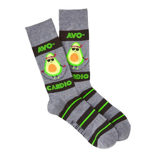 K. Bell Men's Fun Food & Drink Crew Socks-1 Pairs-Cool & Funny Pop Culture Gifts