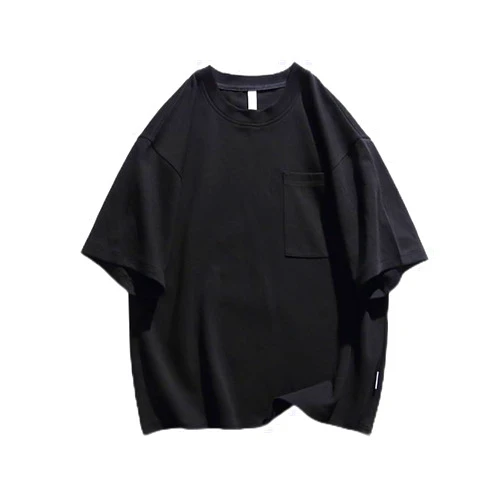 Onlyoung T-Shirts for Men Pack - Comfortable Round Neck,High Pound Fabric Classic Tee Black