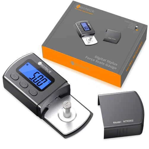 Neoteck Digital Turntable Stylus Force Scale Gauge 0.01g/5.00g Blue LCD Backlight for Tonearm Phono Cartridge