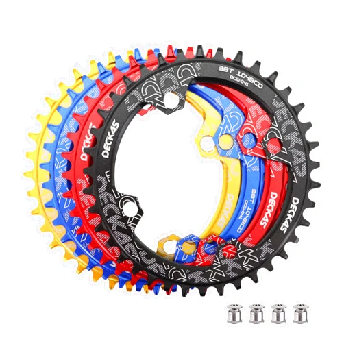 DJC Components DJC Bike Chainring 104mm BCD Round/Oval MTB 104BCD 30T to 52T 7/8/9/10/11/12 Speed Narrow Wide Tooth Aluminum 7075 Super Lightweight 30T 32T 34T 36T 38T 40 42 DH XC Trail Fat Bike Ebike