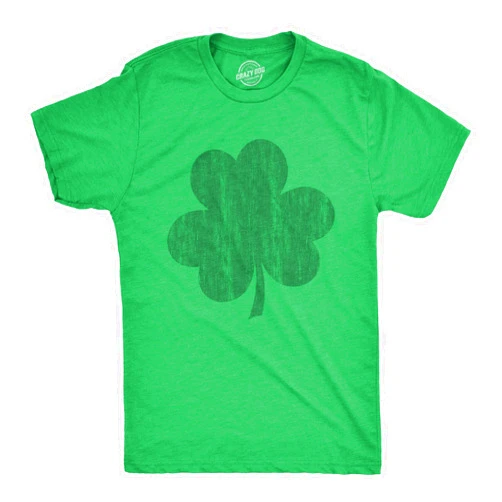 Crazy Dog T-Shirts Mens Saint Patricks Day T Shirts Funny St Pattys Tees for Partying Parade Tee for Guys
