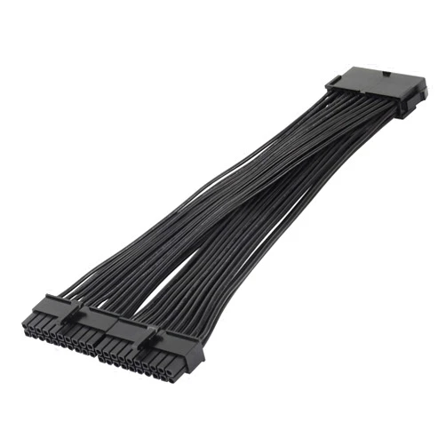 CERRXIAN 24cm ATX 20 Pin Power Supply Splitter Cable,18AWG ATX 20Pin Female to 2 Male PSU Power Supply Extension Cable