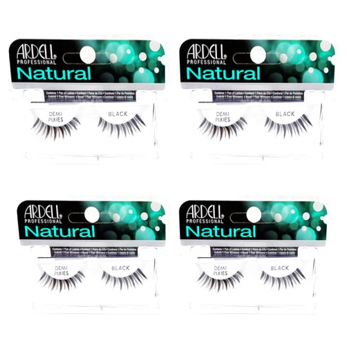 Ardell Natural Lashes False Eyelashes Demi Pixies Black (4 pack)