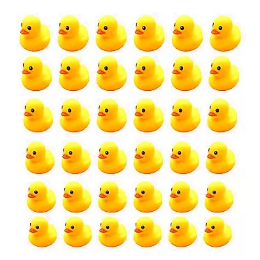WAMSOLE 36PCS Mini Rubber Duck Bath Duck Toys for Toddlers Boys Girls,Squeak and Float Rubber Ducks in Bulk Jeep Ducks Baby Shower Duck Decorations Party Favors (1.8’’)