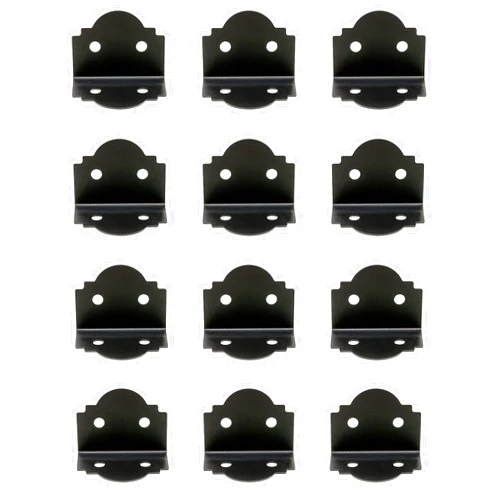 Simpson Strong-Tie Simpson Strong Tie APA6 Outdoor Accents® Mission Collection® ZMAX®, Black Powder-Coated 90° Angle for 6X, 12-Pack