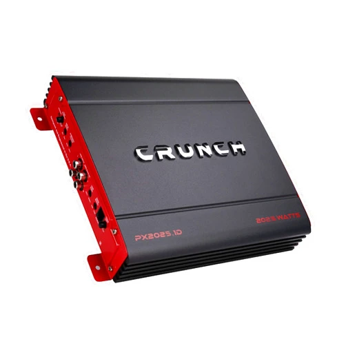 Crunch PX-2025.1D Power X Series 2,000-Watt-Max Monoblock Class D Amp with Wired Bass Remote
