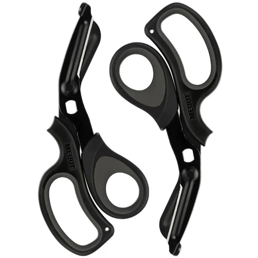 MEUUT 2 Pack Medical Scissors Trauma Shears for Nurses -Patented Bandage Scissors with Non-Stick Blades, Surgical Grade Shears Stainless Steel EMT Scissors for All Purpose