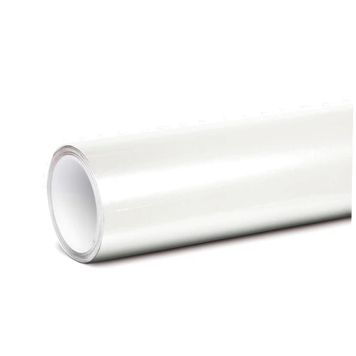 Tinybot Metal Paint White Car Wrap with Air Release Technology - 1 X 5 FT