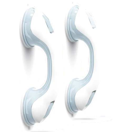 NLAAHCE Grab Bars for Shower Heavy-Duty (2Pack)12-Inch ADA Compliant 350lbs Shower Grab Bars for Seniors Shower Handles for Elderly Suction Air-Tight® Handicap Safety Handrail Bathroom Bathtubs Showers Toilet