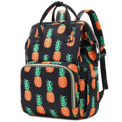 Xunteny Pineapple Women Laptop Backpack, College School Backpack Bookbag 15.6 Inch Computer Backpacks for Work Business Travel