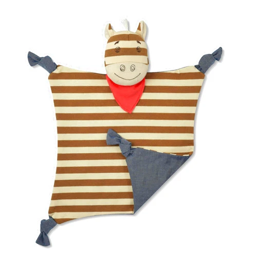 Organic Farm Buddies Apple Park Organic Farm Buddies - Clyde Pony Blankie, Blanket Baby Toy for Newborns, Infants, Toddlers - Hypoallergenic, 100% Organic Cotton