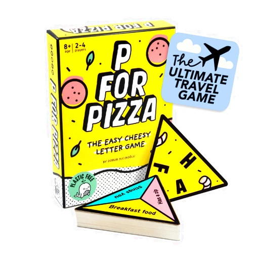 Big Potato P for Pizza Board Game: Build a Giant Pizza Before Anyone Else Family Travel Game Great for Adults and Kids | Perfect for Holidays and Camping