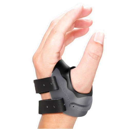 Velpeau CMC Thumb Brace for Osteoarthritis - with Shape-memory Restriction Splint, CMC Joint Stabilizer, Basal Thumb Arthritis Pain Relief and Support for Women and Men (Black, Left Hand, Medium)