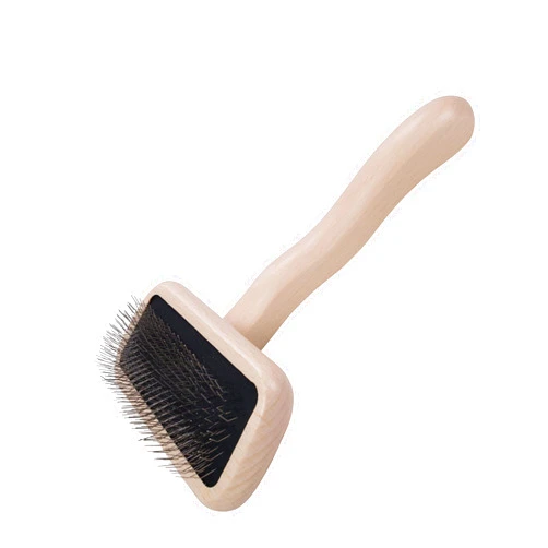 Chris Christensen Karben II Slicker Brush for Dogs, Groom Like a Professional, Ideal For All Coat Types, Remove Shedding Coat, Tangles and Dead Undercoat, 17 mm Stainless Steel Pins, Small