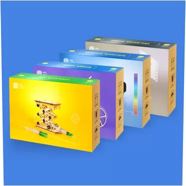 MEL Science Megapack Projector - Science Experiment Kit for Kids DIY Educational Science Box Wood 3D Puzzle Learning & Education Toys Stem Projects for Boys and Girls Ages 5+ 4 boxes kit