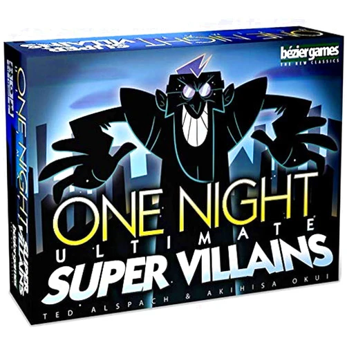 Bezier Games One Night Ultimate Super Villains, Family Friendly Party Game, Fun Game for Kids & Adults, Engaging Social Deduction, Fast-Paced Gameplay, Hidden Roles & Bluffing