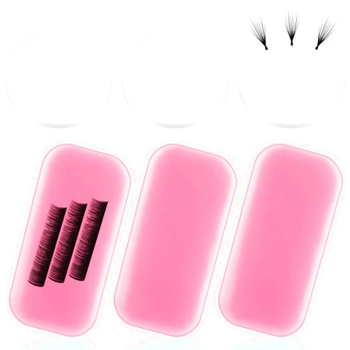 Maitys 6 Pieces Eyelash Extension Pad Silicone Pads for Lashes Silicone False Eyelash Holder Pads Reusable Eyelash Extension for Loose Lash Grafting Gasket Pallet Eyelash Adhesive Eyelash Extension (Pink)
