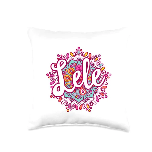 Mandala Lele Grandma for Mother's Day Mandala Lele Women Grandma Christmas Birthday Mothers Day Throw Pillow