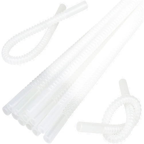 Diximus Bendable Straws - 11 inch Long Flexible Straws - Bendy Drinking Straws Reusable - 14 Pack