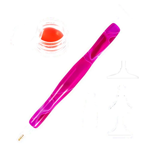 RovyFota Diamond Painting Pen, Handmade Resin Diamond Painting Pens with Glue Clay and Various Tips, More Comfortable and Faster, 5D Diamond Painting Tools for Diamond Paintings Hobby (Purple)