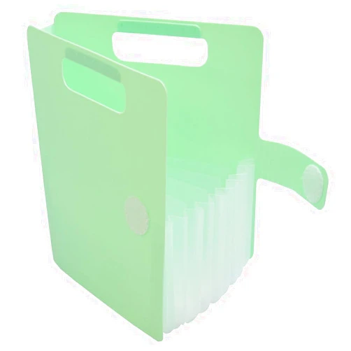 SAZANKA Sakura Komagoma File organaizer Expanding File Portable Document Paper Bill Receipt Organizer Home College School Office Supplies Letter Size Green Color