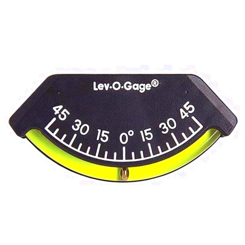 Sun Company Lev-o-gage Heel-Angle Sailing Clinometer (Marine Model) | Mounts on Bulkhead of Boat