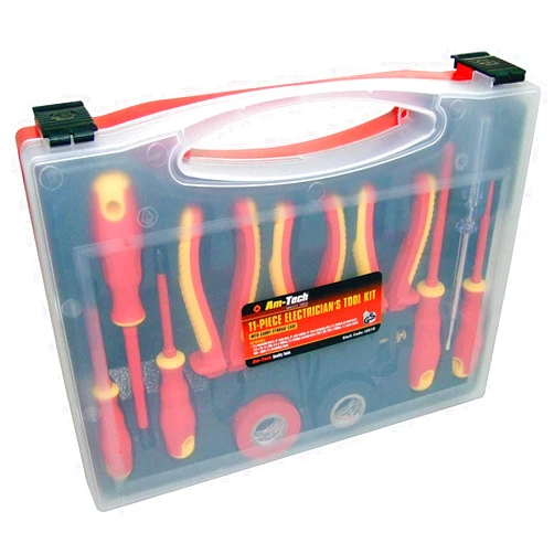 NECALON S9Q1 - AM-TECH 11 Piece Electrician Tool Set 1000VAC & 1500VDC Insulated EN60900