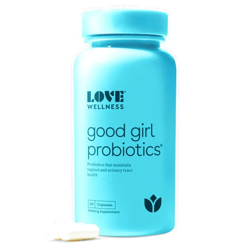 Love Wellness Vaginal Probiotics for Women, Good Girl Probiotics | pH Balance Supplement for Feminine Health with Prebiotics | Urinary Tract Health for Vaginal Odor & Flora | 60 Count (Pack of 1)