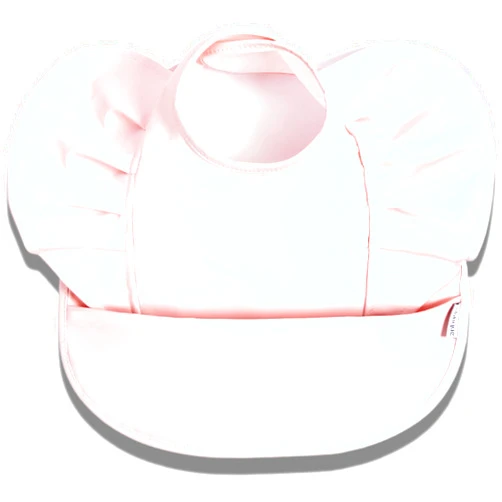 Bibtique Ruffle Smock Bibs For Babies 6-24 Months - Waterproof Food Catcher Bibs With Pocket - Mess Proof Baby Eating Bibs
