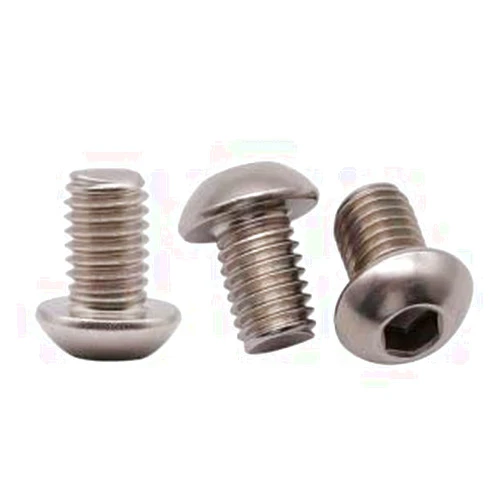 RoyceMart M5 x 8 mm (100 Pack) Hex Socket Button Head Cap Screws Bolts, Allen Socket Drive, 304 Stainless Steel 18-8, Bright Finish, Full Thread, Machine Thread