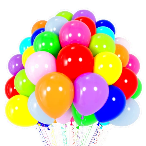 Voircoloria 120pcs Colorful Balloons 12inch Rainbow Latex Balloons for Boys Girls Birthday Baby Shower Gender Reveal Wedding Decorations