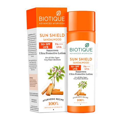 Biotique Sandalwood 50+ Spf Uva/Uvb Sunscreen Ultra Soothing Face Cream 120Ml/4.06Fl.Oz.