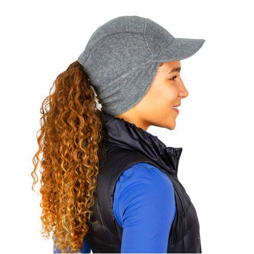 TrailHeads Fleece Ponytail Hat for Women – Trailblazer Reflective Winter Hat with Ponytail Hole for Workouts