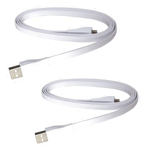 QJYTH Cord Replacement for UE Boom Charger, 1.2m USB Charging Cable Compatible with Logitech Ultimate Ears Boom 3/ MEGABOOM 3/ UE Wonderboom/UE Boom/Megaboom/Mega Boom (2 PCS, White)