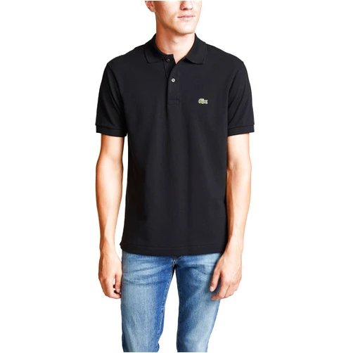 Lacoste Men's Short Sleeved Ribbed Collar Shirt