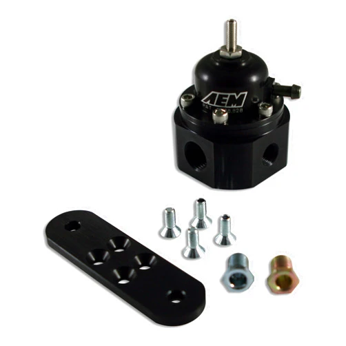 AEM 25-302BK Black High Volume Adjustable Fuel Pressure Regulator