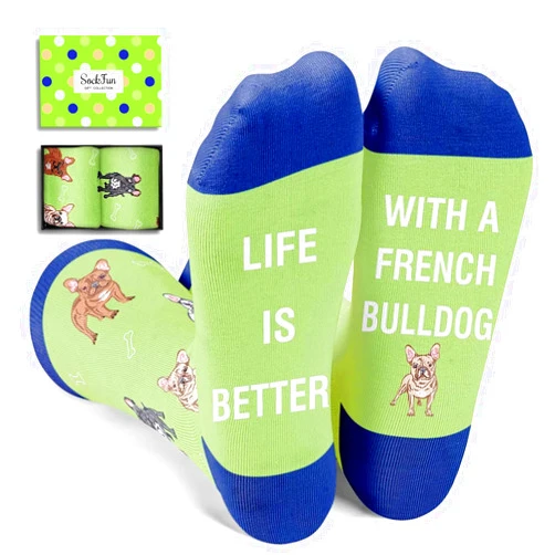 Sockfun Funny Dog Gifts for Mom Dad - Novelty Beagle Corgi Golden Gifts, Dog Socks for Women Men