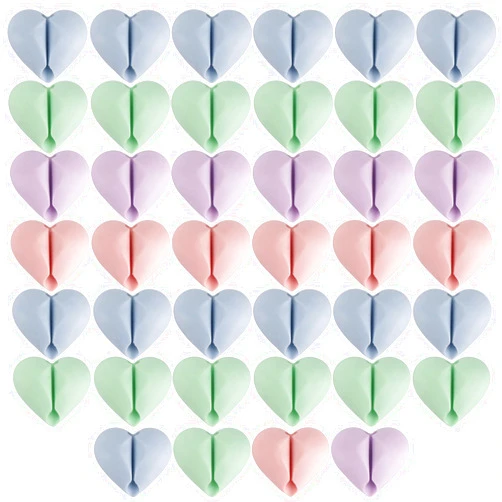 LoveBB 40 Pack Cable Management Clips, Adhesive Cord Holder Cord Organizer Clips for Desk, Home, Office, Car, Nightstand (Pink Blue Green Purple)