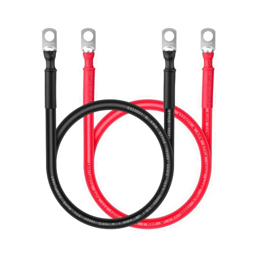 IGreely Battery Cable - iGreely 4 AWG 4 Gauge Wire Made with Tinned Copper PV Wire Battery Power Inverter Cables with 5/16