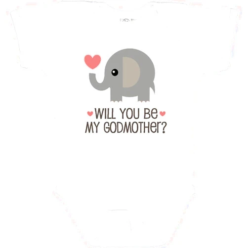 inktastic Will You Be My Godmother Baby Bodysuit