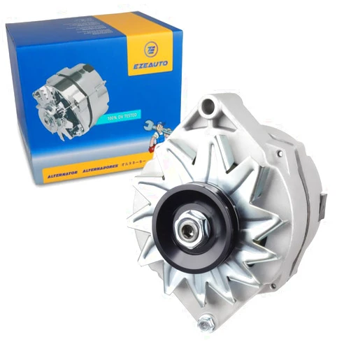 E EZEXPREZE New 1 Wire Self Exciting Alternator High Output 120A compatible with Ford Pontiac Buick Cadillac Chevy GM 350 SBC BBC 10SI Replacement#7127SEN, 334-2114, ADR0173, ADR0325, ADR0335, 400-12370, 20-102-7