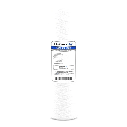 Hydronix SWC-25-1020 Universal Whole House String Wound Sediment Water Filter Cartridge 2.5