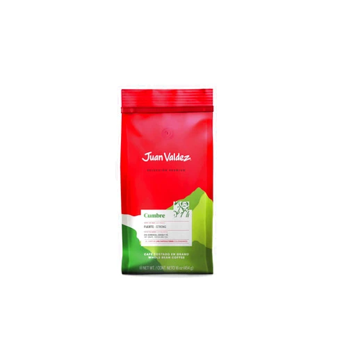Juan Valdez Cumbre Whole Bean Coffee, Dark Roast 16 OZ - Premium Colombian Coffee - Expert Blend of Colombian Coffees with intense flavors and dry fruit notes