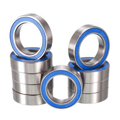 HIPICCO 6701-2RS Deep Groove Ball Bearings, Z2 ID 12mm x OD 18mm x Width 4mm Double Rubber Sealed Ball Bearing Pre-Lubricated Chrome Steel Blue Z2 Lever 10pcs