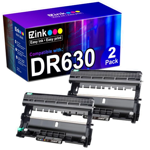 E-Z Ink (TM Compatible Drum Unit (Not Toner) Replacement for Brother DR630 DR 630 to Compatible with DCP-L2520DW DCP-L2540DW HL-L2300D HL-L2305W HL-L2320D HL-L2340DW HL-L2380DW HL-L2680W (2 Pack)
