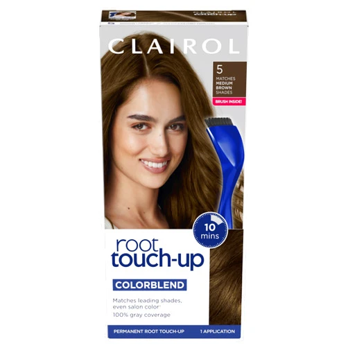 Clairol Root Touch-Up by Nice'n Easy Permanent Hair Dye, 5 Medium Brown Hair Color, (Pack of 1)