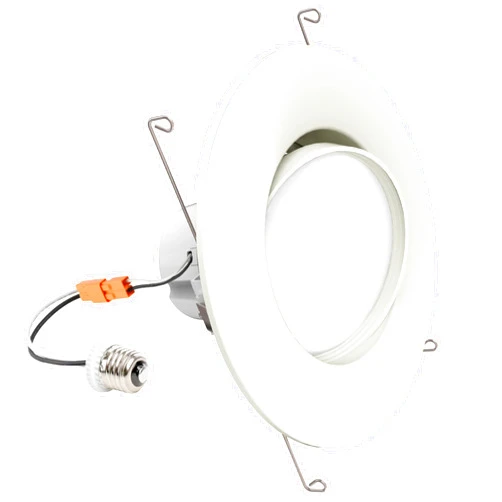 Sunco Lighting - LED Can Lights Eyeball Retrofit Gimbal 5/6 Inch Recessed Lights Dimmable, 12W=60W, 3000K Warm White, 800 LM, Directional Angled Trim Adjustable Ceiling Downlight, UL