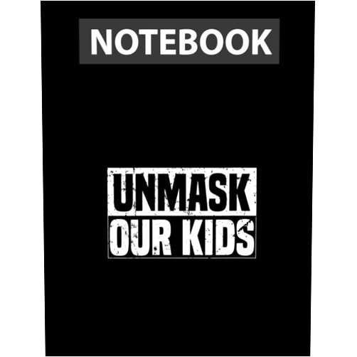 Raquel Vazquez Unmask Our Kids Notebook 8.5''x11'' Jounal Lined